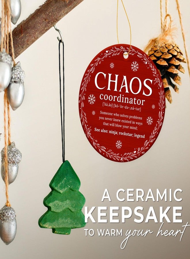 ZAGKOO Chaos Coordinator Ornament - Chaos Coordinator Gifts for Women - Funny Christmas Ornaments for Coworkers, Bosses, Moms, Teachers, Nurses - Funny Keepsake Ideas - Christmas Decoration - Image 4